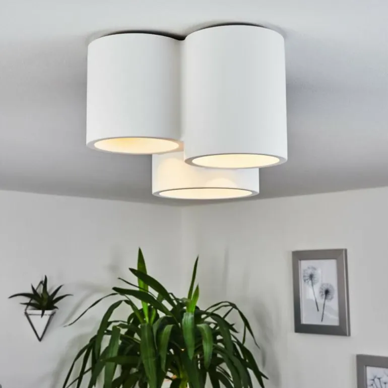 Plafonnier Ililai Blanc, 3 lumières