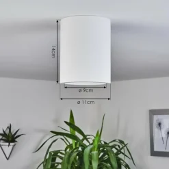 Plafonnier Ililai Blanc, 1 lumière