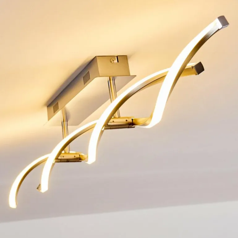 Plafonnier Imatro LED Nickel mat, 2 lumières