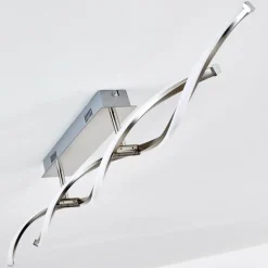 Plafonnier Imatro LED Nickel mat, 2 lumières