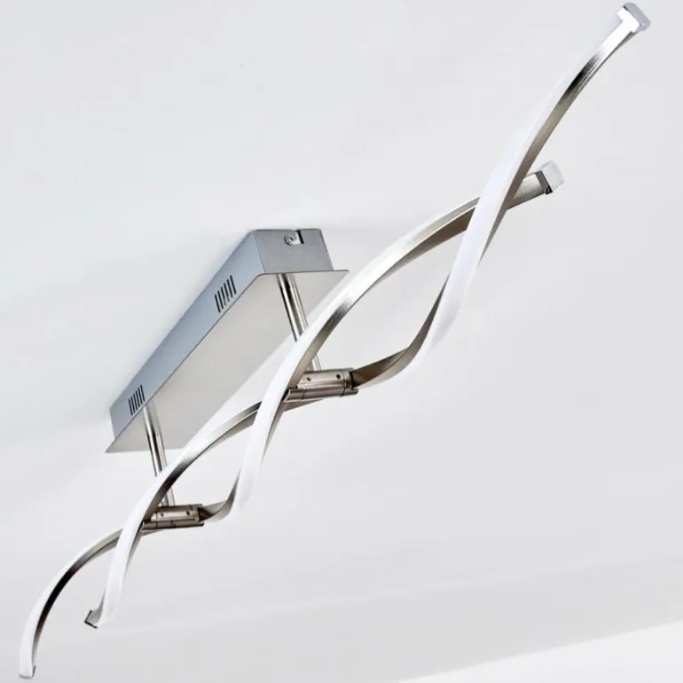 Plafonnier Imatro LED Nickel mat, 2 lumières