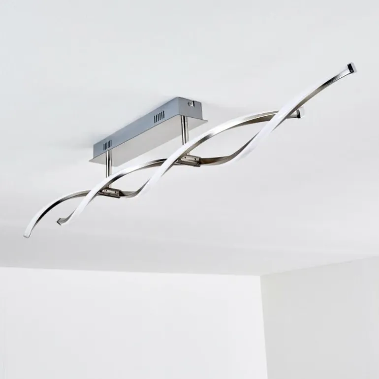 Plafonnier Imatro LED Nickel mat, 2 lumières