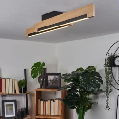 Plafonnier Inzino LED Écru, Noir, 2 lumières