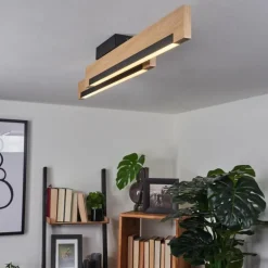 Plafonnier Inzino LED Écru, Noir, 2 lumières