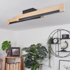 Plafonnier Inzino LED Écru, Noir, 2 lumières