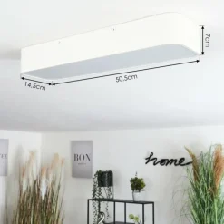 Plafonnier Iriondo LED Blanc, 1 lumière, Télécommandes