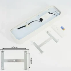 Plafonnier Iriondo LED Blanc, 1 lumière, Télécommandes