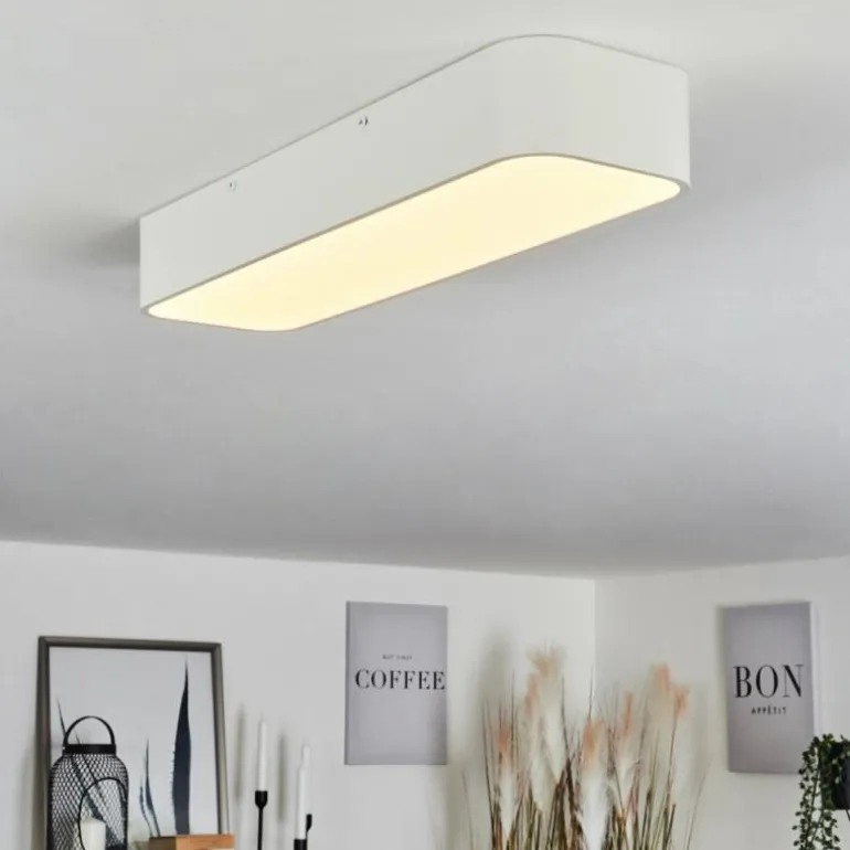 Plafonnier Iriondo LED Blanc, 1 lumière, Télécommandes