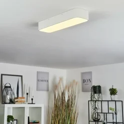 Plafonnier Iriondo LED Blanc, 1 lumière, Télécommandes