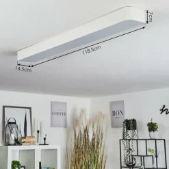 Plafonnier Iriondo LED Blanc, 1 lumière, Télécommandes