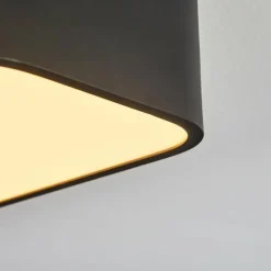 Plafonnier Iriondo LED Noir, 1 lumière, Télécommandes