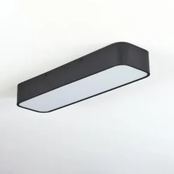 Plafonnier Iriondo LED Noir, 1 lumière, Télécommandes