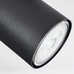 Plafonnier Javel Chrome, Noir, 3 lumières