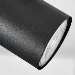 Plafonnier Javel Chrome, Noir, 2 lumières