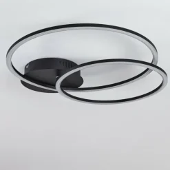 Plafonnier Johsa LED Noir, 2 lumières