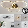 Plafonnier Johsa LED Noir, 3 lumières