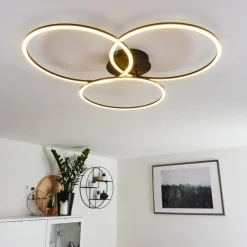 Plafonnier Johsa LED Noir, 3 lumières