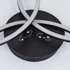 Plafonnier Johsa LED Noir, 3 lumières