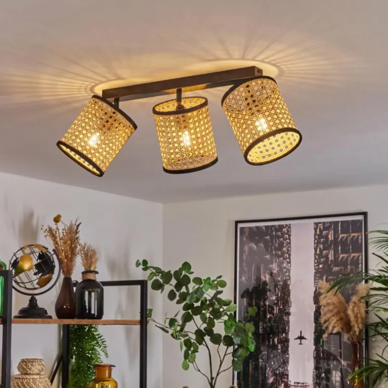 Plafonnier Jonas Noir, 3 lumières