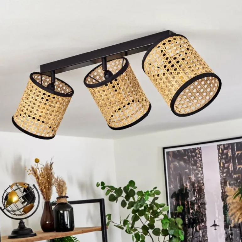 Plafonnier Jonas Noir, 3 lumières