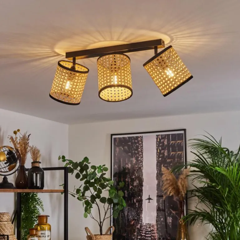 Plafonnier Jonas Noir, 3 lumières