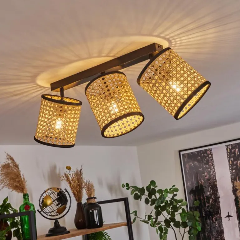 Plafonnier Jonas Noir, 3 lumières