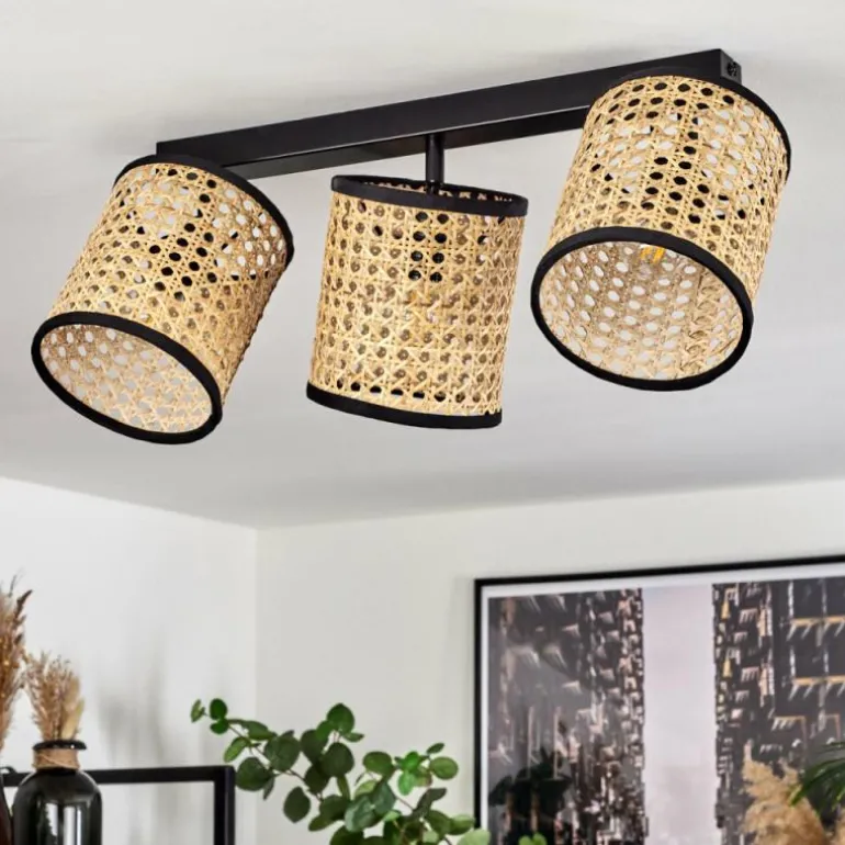 Plafonnier Jonas Noir, 3 lumières