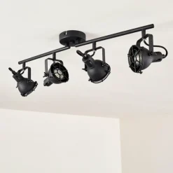 Plafonnier Jonsered LED Noir, 4 lumières