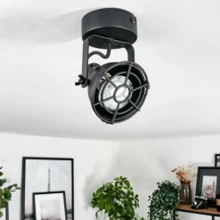 Plafonnier Jonsered LED Noir, 1 lumière