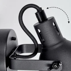 Plafonnier Jonsered LED Noir, 1 lumière