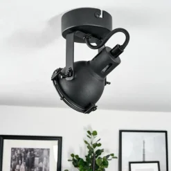 Plafonnier Jonsered LED Noir, 1 lumière