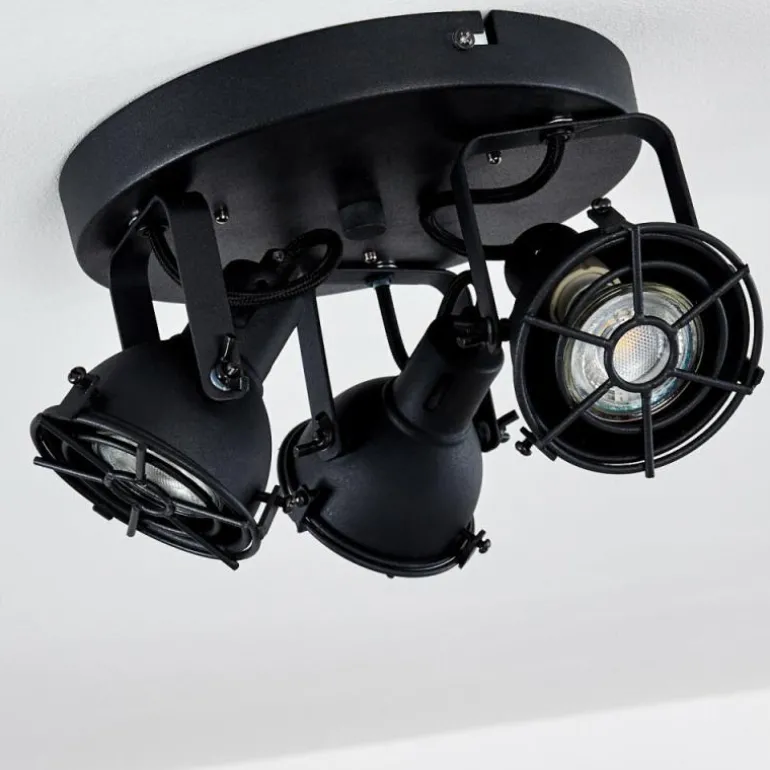 Plafonnier Jonsered Noir, 3 lumières