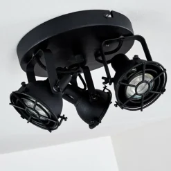 Plafonnier Jonsered Noir, 3 lumières