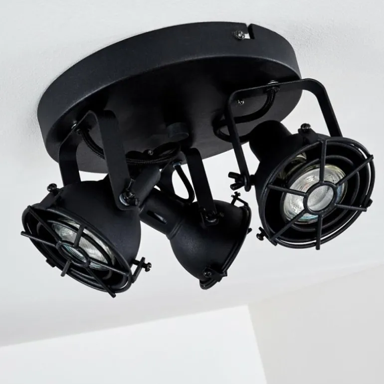 Plafonnier Jonsered Noir, 3 lumières