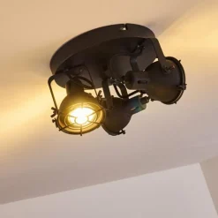Plafonnier Jonsered Noir, 3 lumières