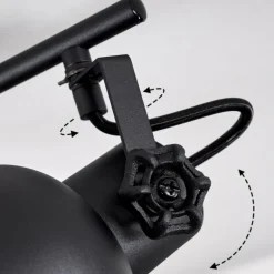 Plafonnier Juliboy Noir, 2 lumières