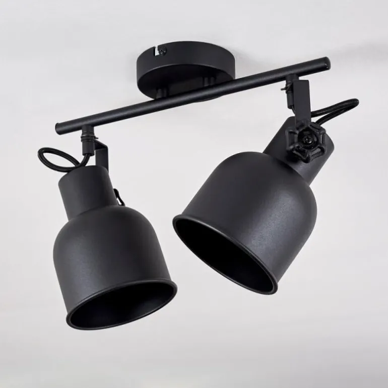 Plafonnier Juliboy Noir, 2 lumières
