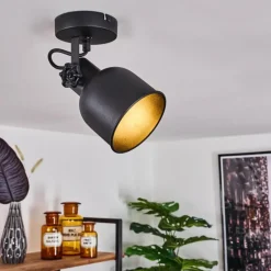 Plafonnier Juliboy Noir, 1 lumière