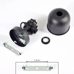 Plafonnier Juliboy Noir, 1 lumière