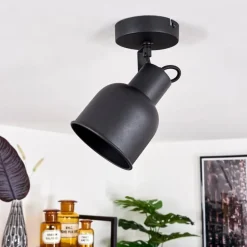 Plafonnier Juliboy Noir, 1 lumière