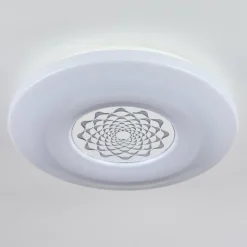 Plafonnier Kaas LED Chrome, Blanc, 1 lumière