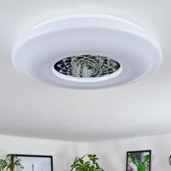 Plafonnier Kaas LED Chrome, Blanc, 1 lumière