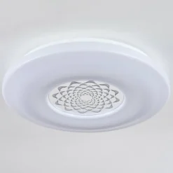 Plafonnier Kaas LED Chrome, Blanc, 1 lumière