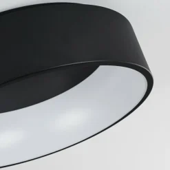 Plafonnier Kampal LED Noir, 1 lumière