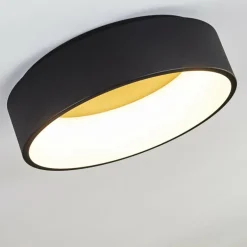 Plafonnier Kampal LED Noir, 1 lumière