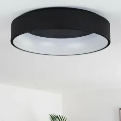 Plafonnier Kampala LED Noir, 1 lumière