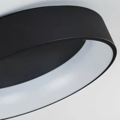 Plafonnier Kampala LED Noir, 1 lumière