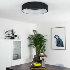 Plafonnier Kampala LED Noir, 1 lumière