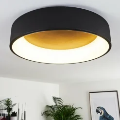 Plafonnier Kampala LED Noir, 1 lumière