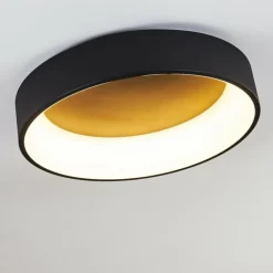 Plafonnier Kampala LED Noir, 1 lumière